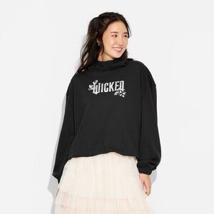 Adult Wicked Graphic Hoodie Sweatshirt - Black XXL nwt